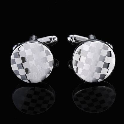 Men's Shirt French Cufflinks High Quality Enamel Vintage Pattern Laser Metal Cube Cufflinks cc906951 94ae 47fe 951f f82b0ad8d