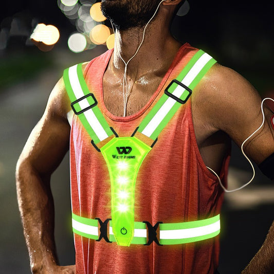 Outdoor Night Run Reflective Vest Riding Warning Light ccb01873 3567 4658 ab31 cd2dd7bcc1c9