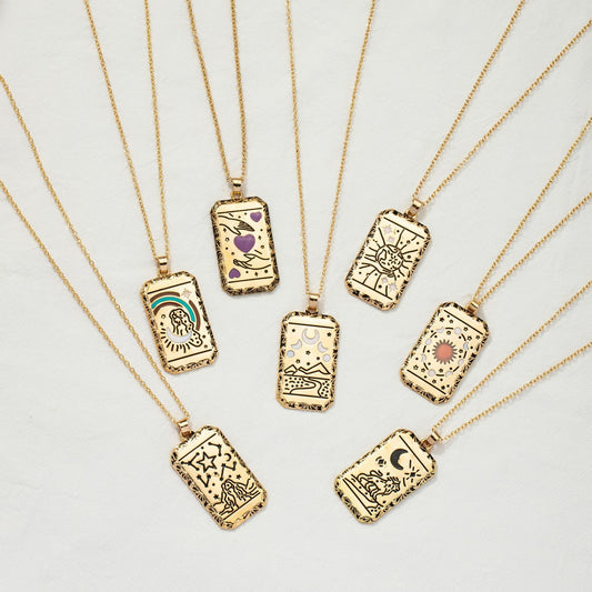 Tarot Brand Fashion Necklace Popular Square Brand ccb3b143 536e 4a72 9c3b dcc5168132dc