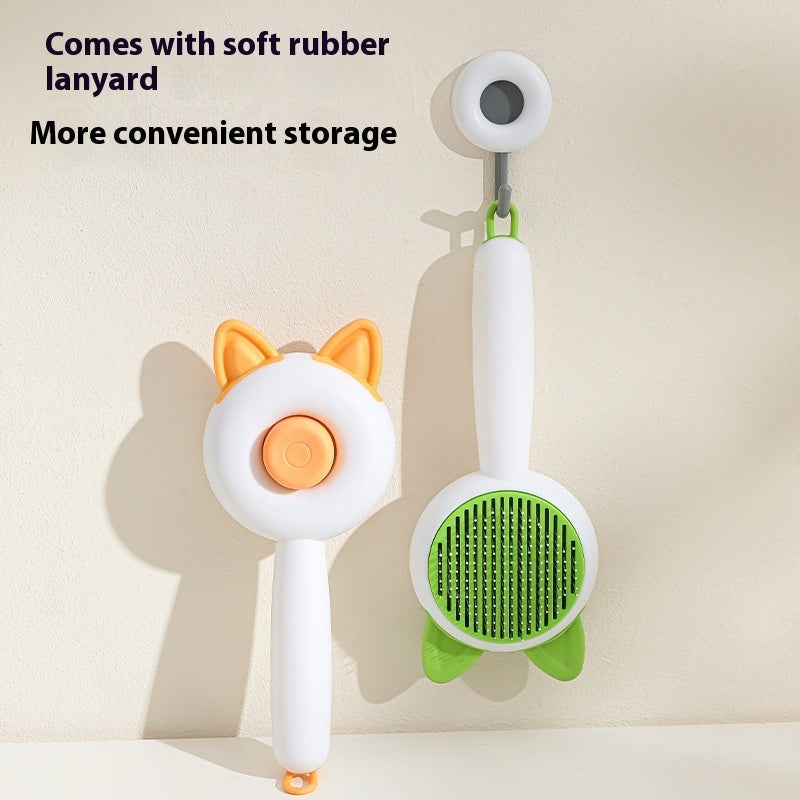 Pet Dog Brush Cat Comb Self Cleaning Pet Hair Remover Brush For Dogs Cats Grooming Tools Pets Dematting Comb Dogs Accessories