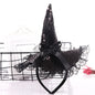 Halloween Decoration Witch Hat Headband, Masquerade Show Lace Sequin Hat Headband ccc3fcb5 6b10 48a2 9b2e a17ce147250e