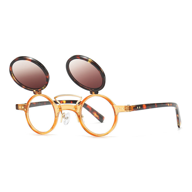 Sun Glasses Round Beige Frame ccee83eb 2e53 46f1 91d8 44fa098ffbe4