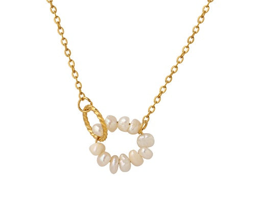 Solara Pearl Wreath Gold Necklace ccf162a0 77b3 48ab 88db c46c40051ad5