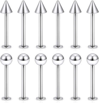 Men's And Women's Titanium Steel Flat Bottom Rod Lip Nails ccf87c2c 0333 471a 90f1 42c180616f93