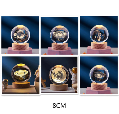 Crystal Ball 3D Inner Carved Solar System Glowing Night Lights Warm Bedside Light Festival And Kid Gift Night Lamp ccf88a8f c