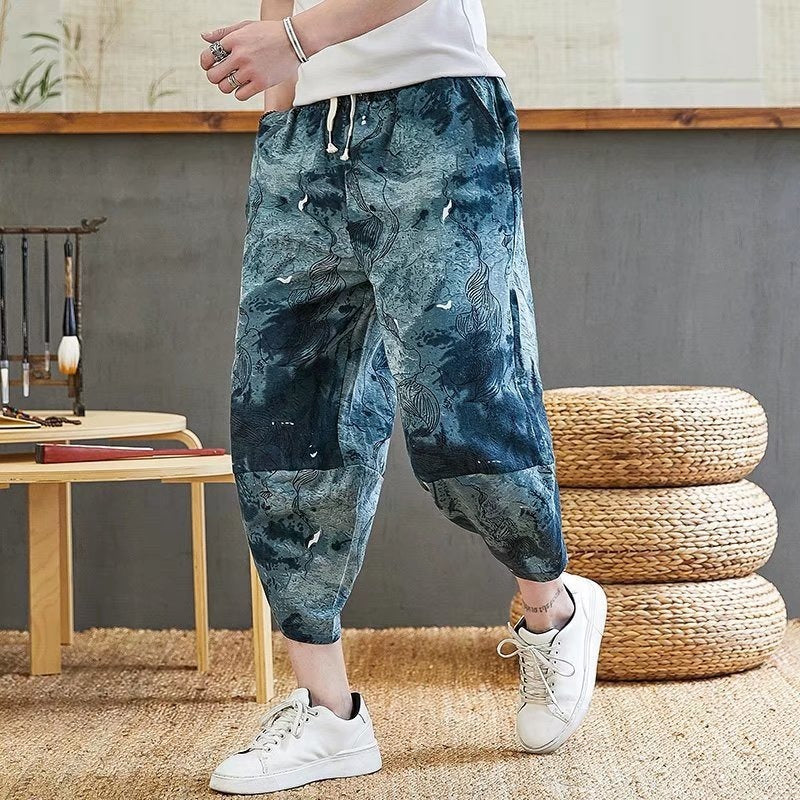 Summer Bloomers Men's Linen Wide Leg Loose cd0e4516 134b 4cb9 bc42 1e37c4e20b43