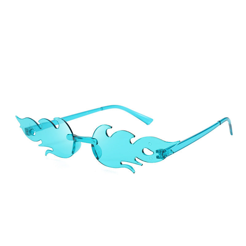 Flame Sunglasses Frameless Personality Colorful cd1edc39 b640 4d4e 947f ea220892715c