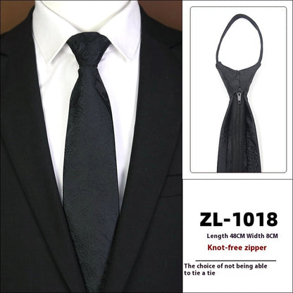 Men's Formal Wear Business Zipper Tie-free cd2512f5 a957 4375 b454 14f9b3648d2c trans