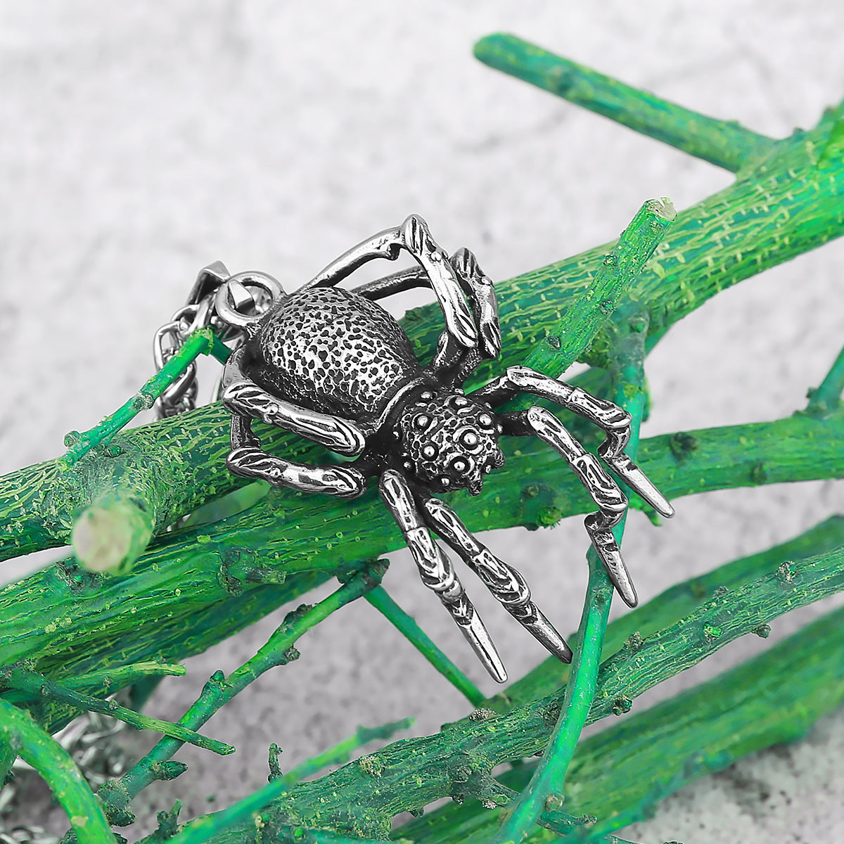 Spider Titanium Steel Pendant Vintage Animal Unisex cd4c3a52 4aa6 4412 a15c 26099ca936d1