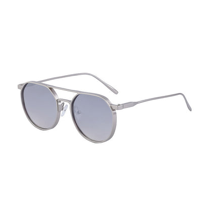 Men's Metal Double Beam Vintage Round Frame Sunglasses cd65c139 d5a9 467b b180 b0901f508a94