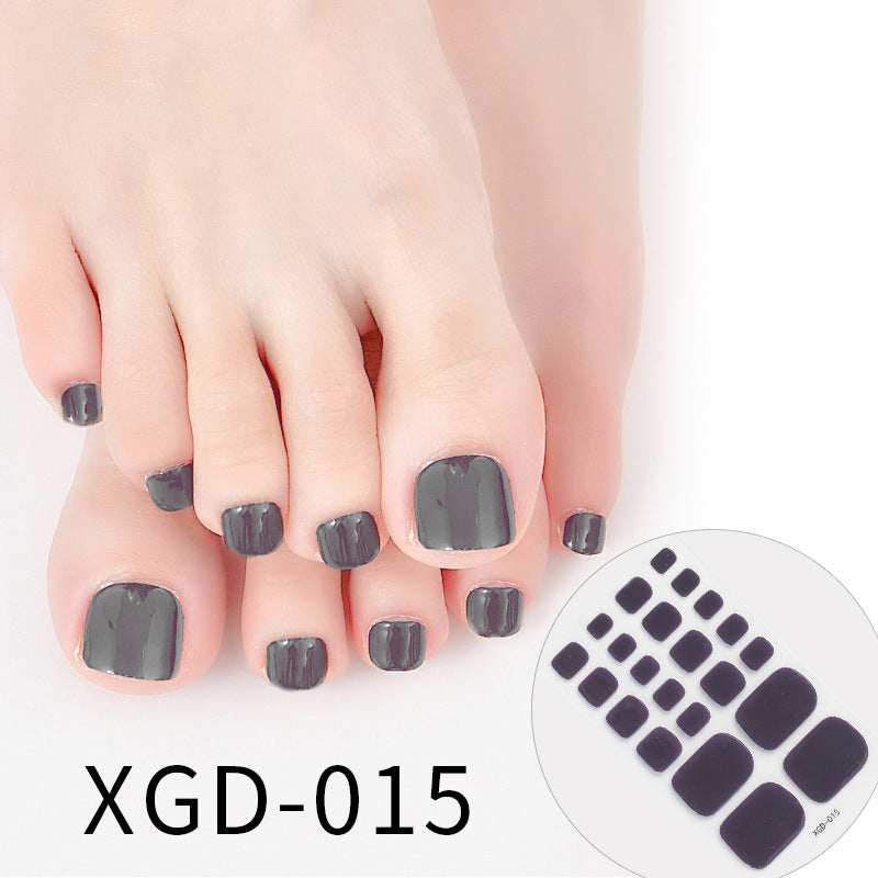 Nail Art Foot Sticker Fashion Solid Color Nail Sticker cd736e04 f252 42c1 8dc9 6a53cedeec11