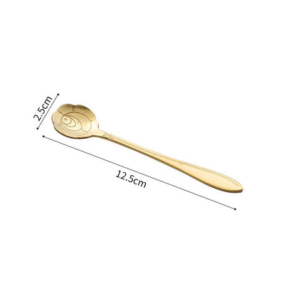 Stainless Steel Korean Spoon Long Handle Cherry Blossom Stirring cd962bbd ad08 479f 9e1c 513a71984a3b