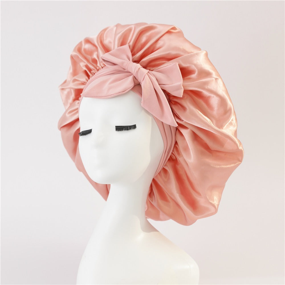 Satin Ribbon Round Bow Elastic Nightcap cd9eb5f9 ae16 47dd 9011 dc8177a01c05