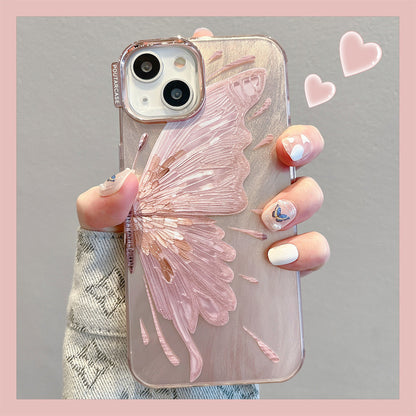 Electroplated Butterfly Pattern Phone Case Protective Cover cdbc1579 a206 485d 9e64 7558c4057d56