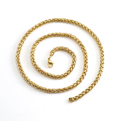18K Gold Keel Chain Necklace Pendant Finished Chain Hip Hop - HD Wireless Product #8