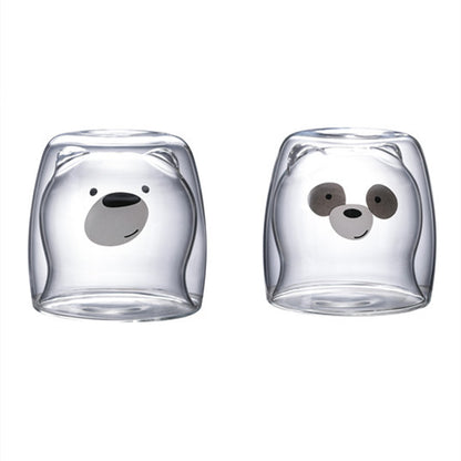 3D Double Layer Lovely Panda Cup Skull Wine Cup - HD Wireless Product #15