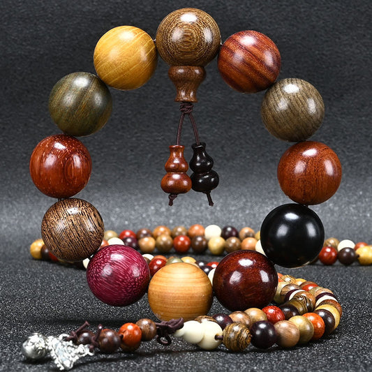 National Style Wooden Beaded Bracelet Bracelets 108 PCs cdcbf100 c058 4e98 990d 235b472d3fbe
