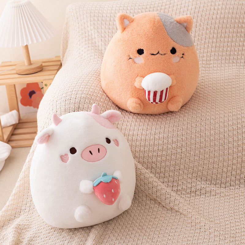 Round Cow Cat Dumpling Pillow cdd07962 109e 467a a43d b2b8efccdd14