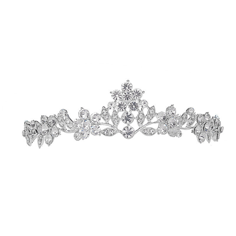 Simple Rhinestone Silver Headband Crown cdd33f1f ab99 4113 8089 02c6893df55a