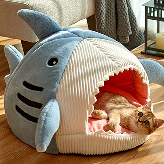 Shark Cat Kennel Dog Kennel Warm Yurt Semi-closed Four Seasons Universal cdde652c a3a2 4325 a265 1d1a309a9679