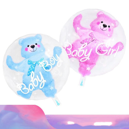 24-inch Transparent Bounce Ball Birthday Party Layout Supplies Balloon - HD Wireless Product #4