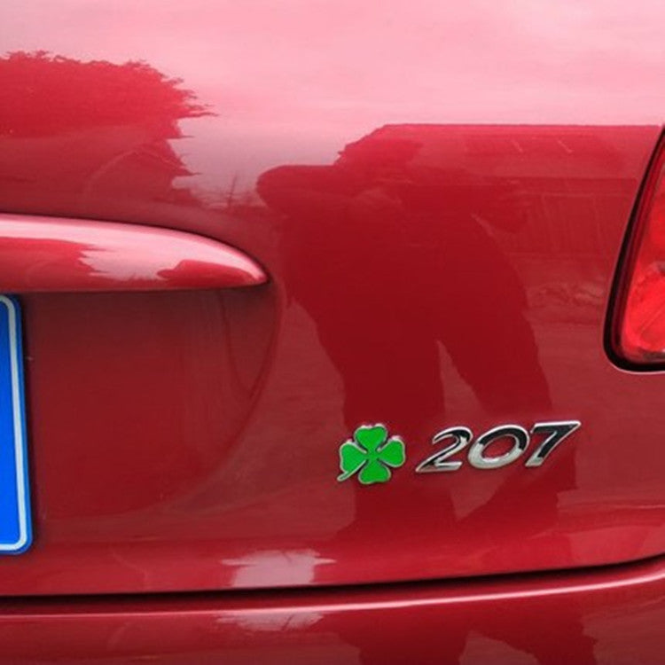 Car Personality 3D Four-leaf Clover Size Metal Car Body Sticker Cover Scratches Decorative Sticker Label cde9ba77 140e 4c5e b