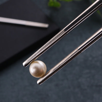 304 Stainless Steel Chopsticks Sets Square Non-slip Household Chopsticks - HD Wireless Product #2