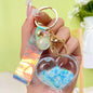 Creative Oil Quicksand Heart Keychain ce1c2aac b194 4689 b1c0 6fe8a0984036