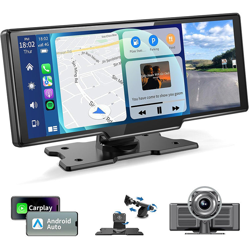 1026-inch Full Touch Screen All-in-one Car Navigation Device Front And Rear Dual Recording HD Recording P Split Screen Display - HD Wireless Product #1