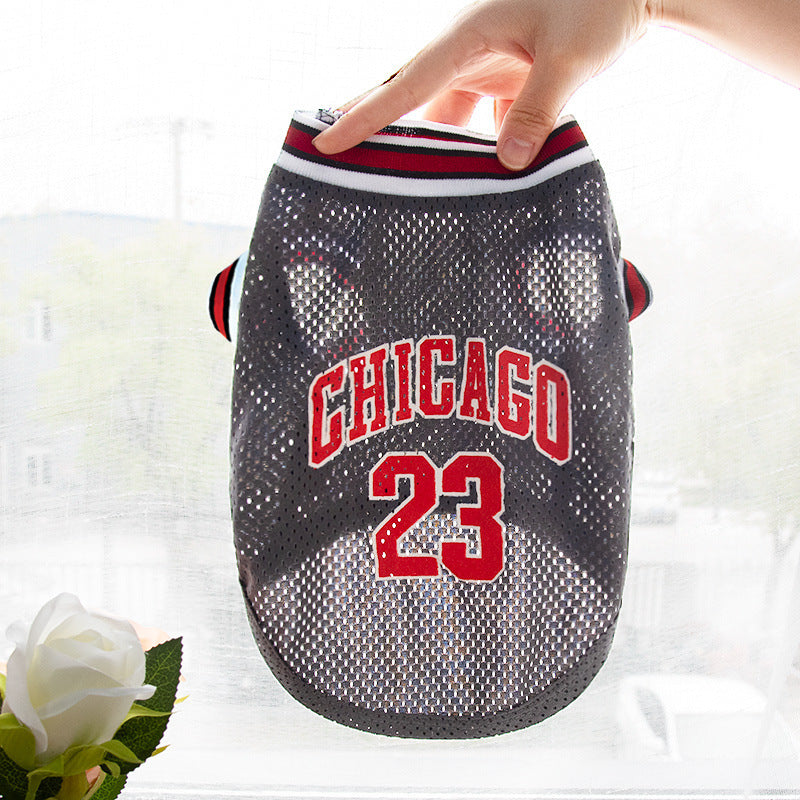 Pet Clothes Basketball Vest Large Mesh Summer Dog Clothes ce24752b 6c1d 41c8 9af9 f7acc5e0af16