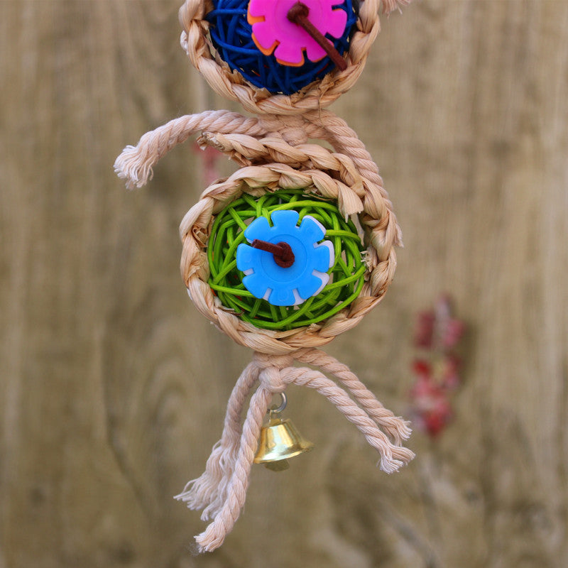 Parrot Supplies Pet Bird Toy Bite Toy Ran Vine Bal Twist String ce2a3f37 c913 43c8 a9bb 6d89ae219f0c