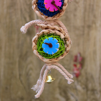 Parrot Supplies Pet Bird Toy Bite Toy Ran Vine Bal Twist String ce2a3f37 c913 43c8 a9bb 6d89ae219f0c