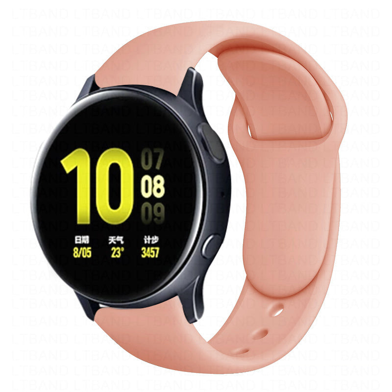 Suitable For Galaxy Active 2 Reverse Buckle Silicone Strap 20 22mm Sports Inner Buckle Strap - 图片 26
