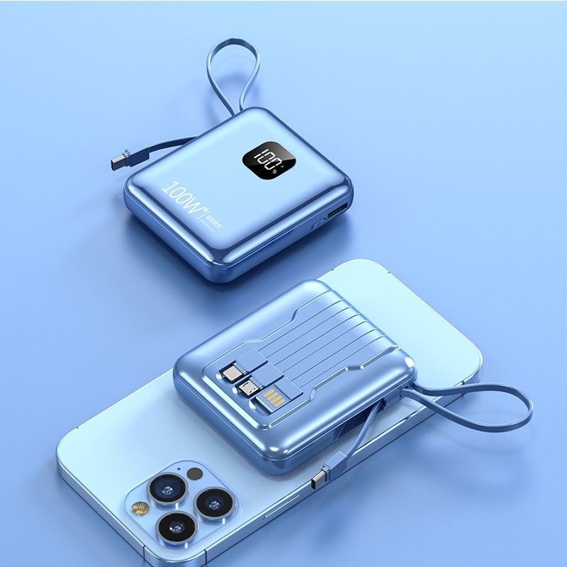 Mini-portable With Cable 20000 MA Power Bank PD225W Mobile Power Supply - 图片 7