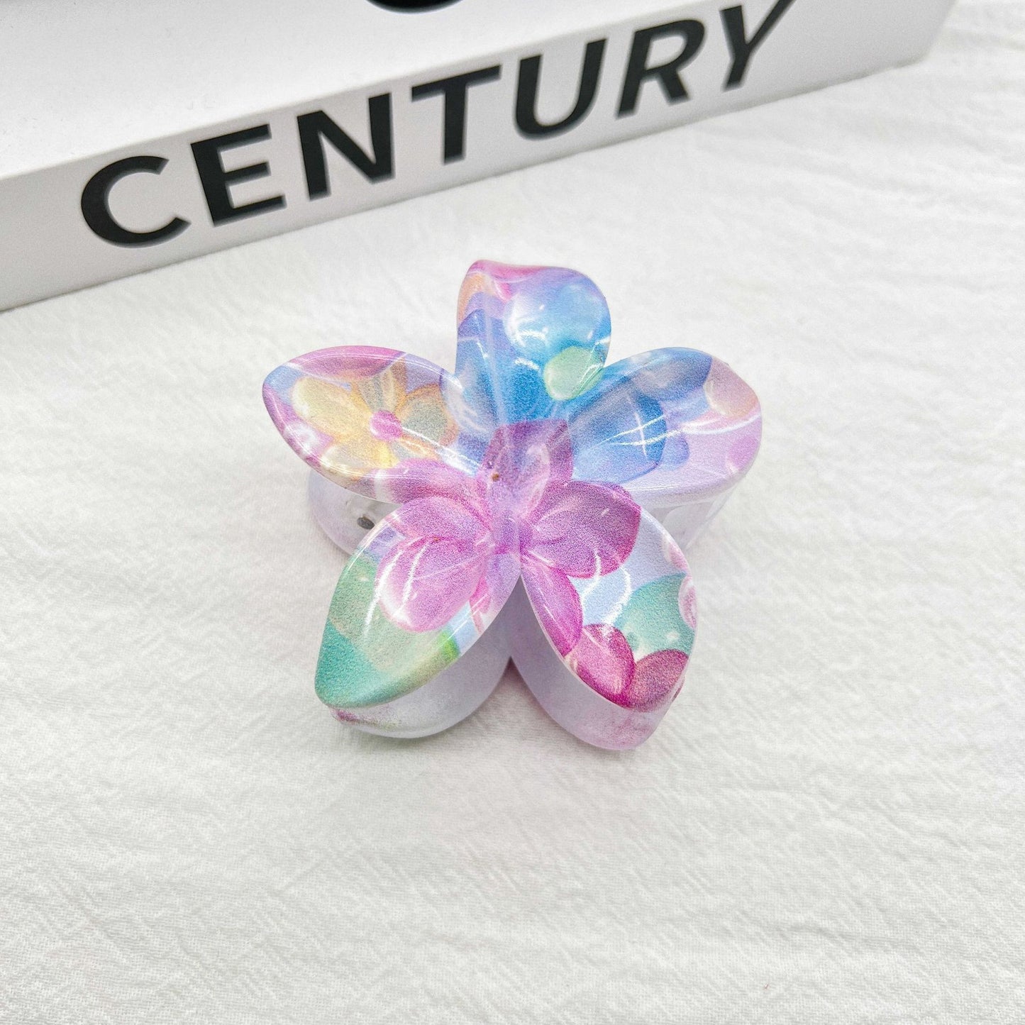 Color Blooming Plumeria Rubra Grip Dopamine Girl Back Head Hair Clip ce78480e edf6 4803 afcc f198a16aea46