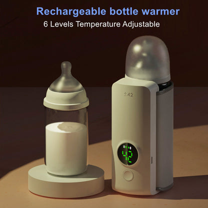 Portable Wireless Rechargeable Baby Bottle Warmer USB Charging And Heating Bag Portable Constant Temperature Milk Warmer Univ