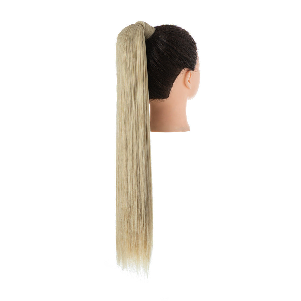 Long Straight Hair Ponytail High Temperature Matte Silk Velcro Winding Wig ce8ed317 ff20 409c b58f 81858f68e183