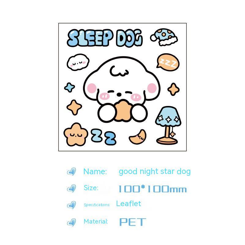 Cute Bear Clear Water Cup Stickers Children's Cartoon Korean Journal Material Mobile Phone Cup Decoration cea4fda3 f102 49a5 
