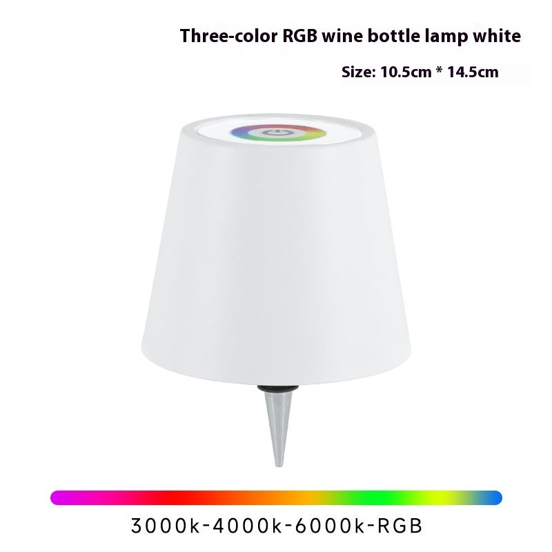 Plug-in Wine Bottle Lights Metal Wine Bottle Table Lamp Rechargeable cea70f09 ddf8 406a bcd2 47fde1cd8c45 trans