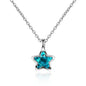 Blue Five-pointed Star Ear Buckle Clavicle Chain ceaf8d18 db85 441b 906d 2932bdb23994