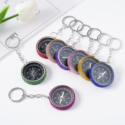 Diamond G44-2 Outdoor Mini Aluminum Alloy Compass Key Chain cebb4f27 e911 4bde bdc9 c76836174355