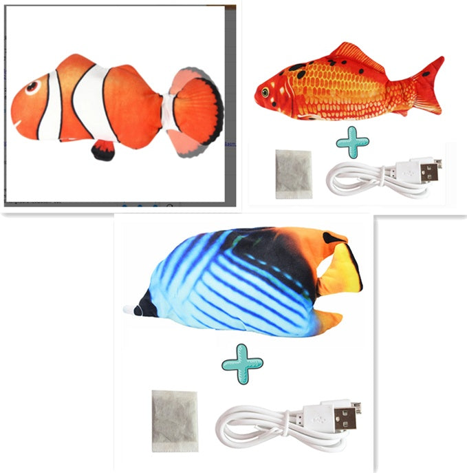 Electric Funny Cat Simulation Fish Beating Usb Jumping Cat Toy cec74695 b6ee 4967 b983 e70e6dcb2400