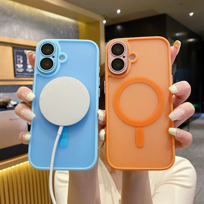 Phone Case Yadun Skin Frosted Magnetic Lens Protector Protective Case - 图片 3