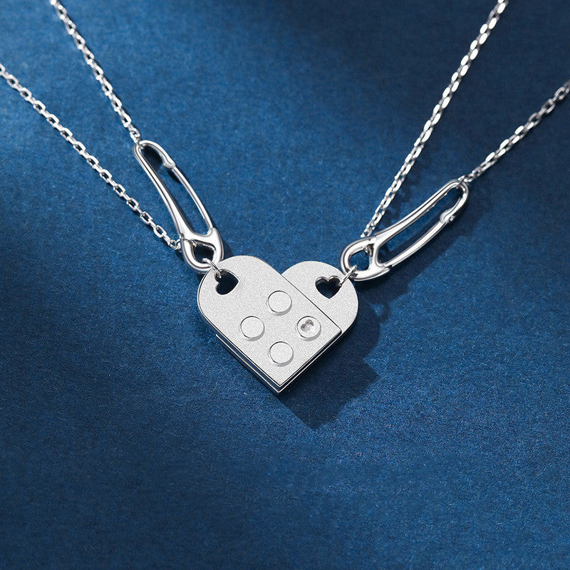 Puzzle Love Couple Trend Creative Clavicle Chain ced6f1af f0c6 4ed5 adaf de931633784f