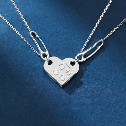 Puzzle Love Couple Trend Creative Clavicle Chain ced6f1af f0c6 4ed5 adaf de931633784f