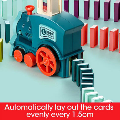 Domino Train Toys Baby Toys Car Puzzle Automatic Release Licensing Electric Building Blocks Train Toy cee10987 0643 4320 92bb