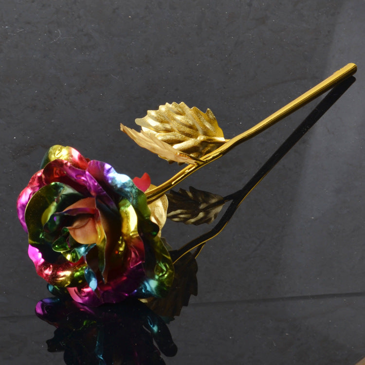 Gold-foil Roses Chinese Valentine's Day Gift Chocolate Golden Rose Valentine's Day cee5c4d7 3521 4ddf bb12 de887bf66a49