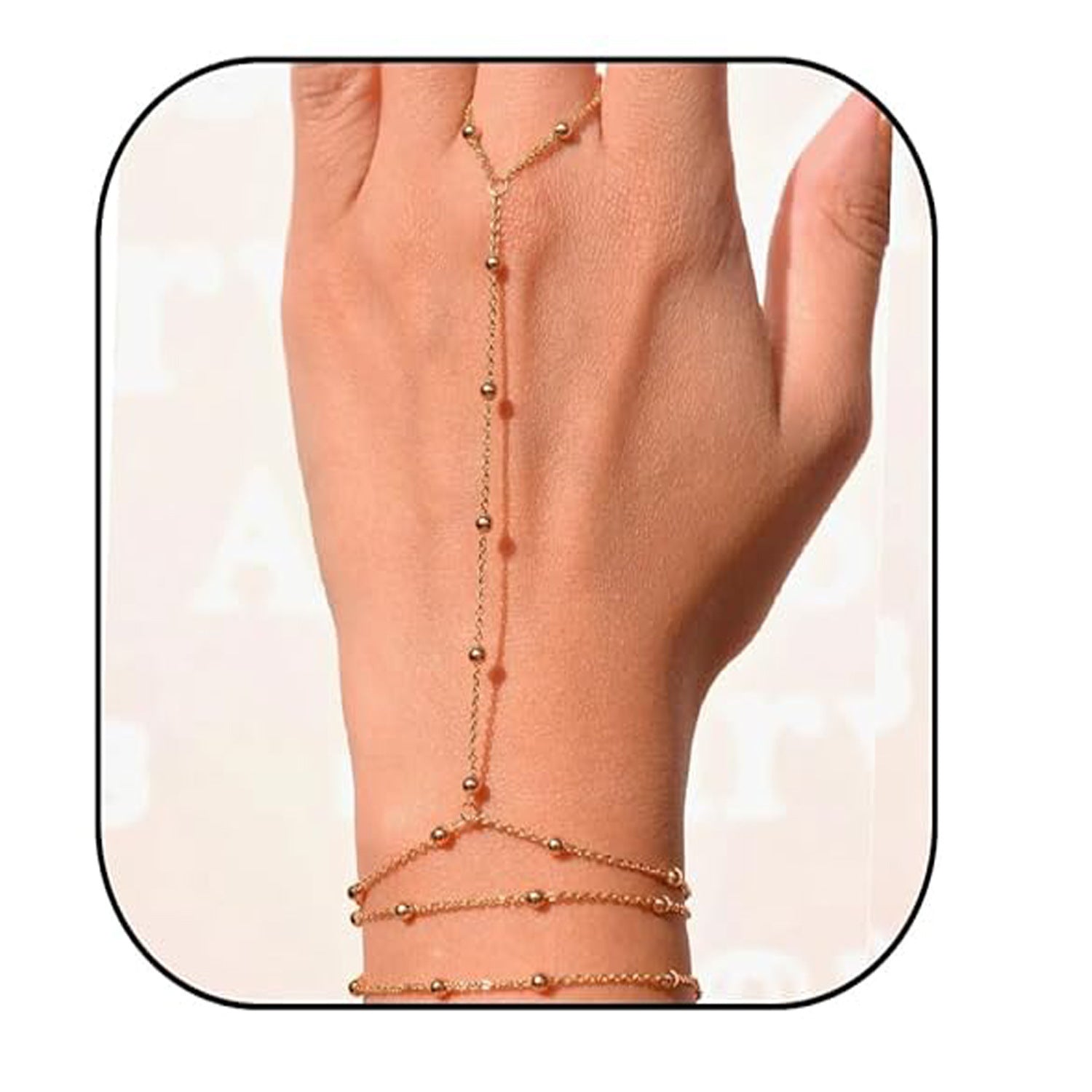Small Rice-shaped Beads Rice Beads Zircon Pearl Ring Chain Love Finger Chain Ornament cee7d20a cefe 487d a177 555e1df21079