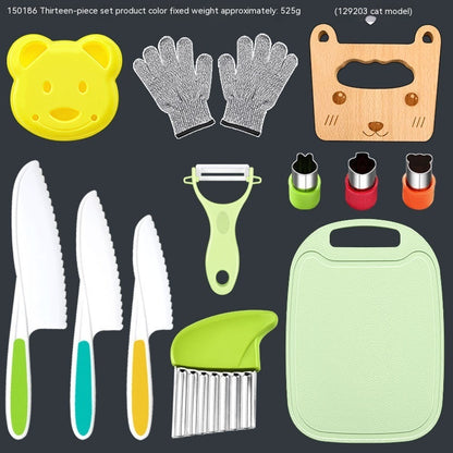 Children's Anti-cutting Gloves Cutting Board Fruit Knife cefcac17 25ed 472f 8efb 8936363cd236 trans