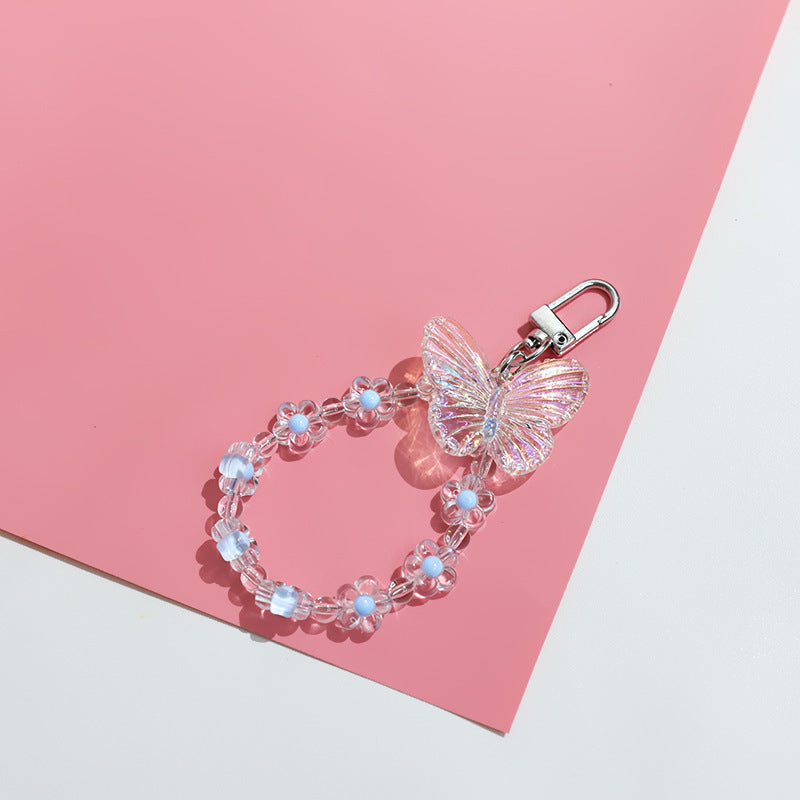 Pastoral Style Wireless Earphone Set Pendant Korean Version Floral Keychain ceff3687 28f2 47f1 a55d bfb95525eab8